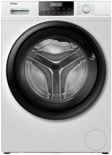 Стиральная машина Haier HW60-BP12929AE 6 кг (белый/черный) Inverter, пар, 1200 об/мин
