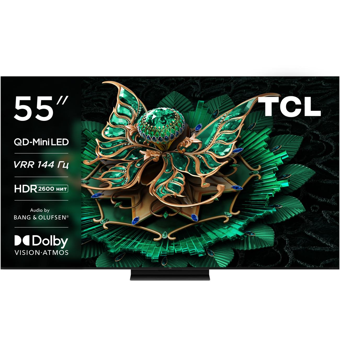 Телевизор TCL 55C7K QD-Mini LED QLED 4K 55", Smart (Google TV)